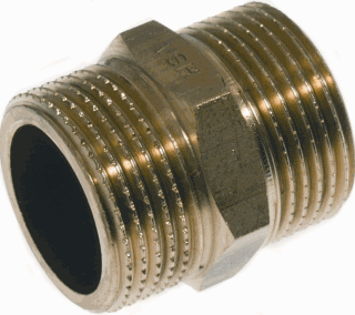 Dubbele nippel 3/4"x1/2" (VSH